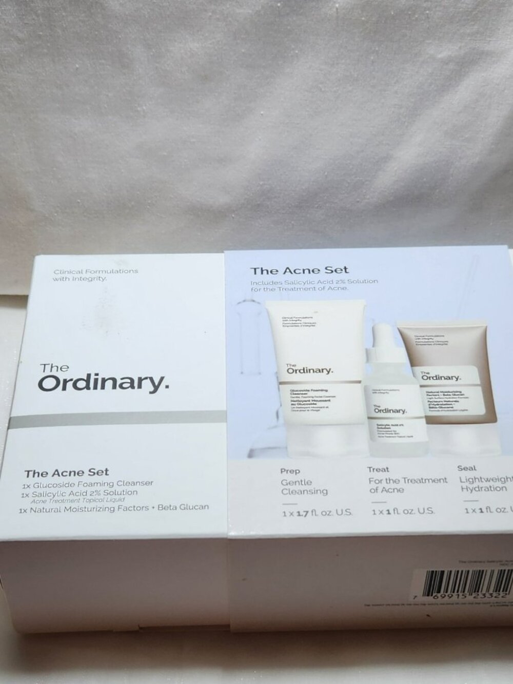 The Ordinary - The Acne Set Prep Treat Seal  NIB